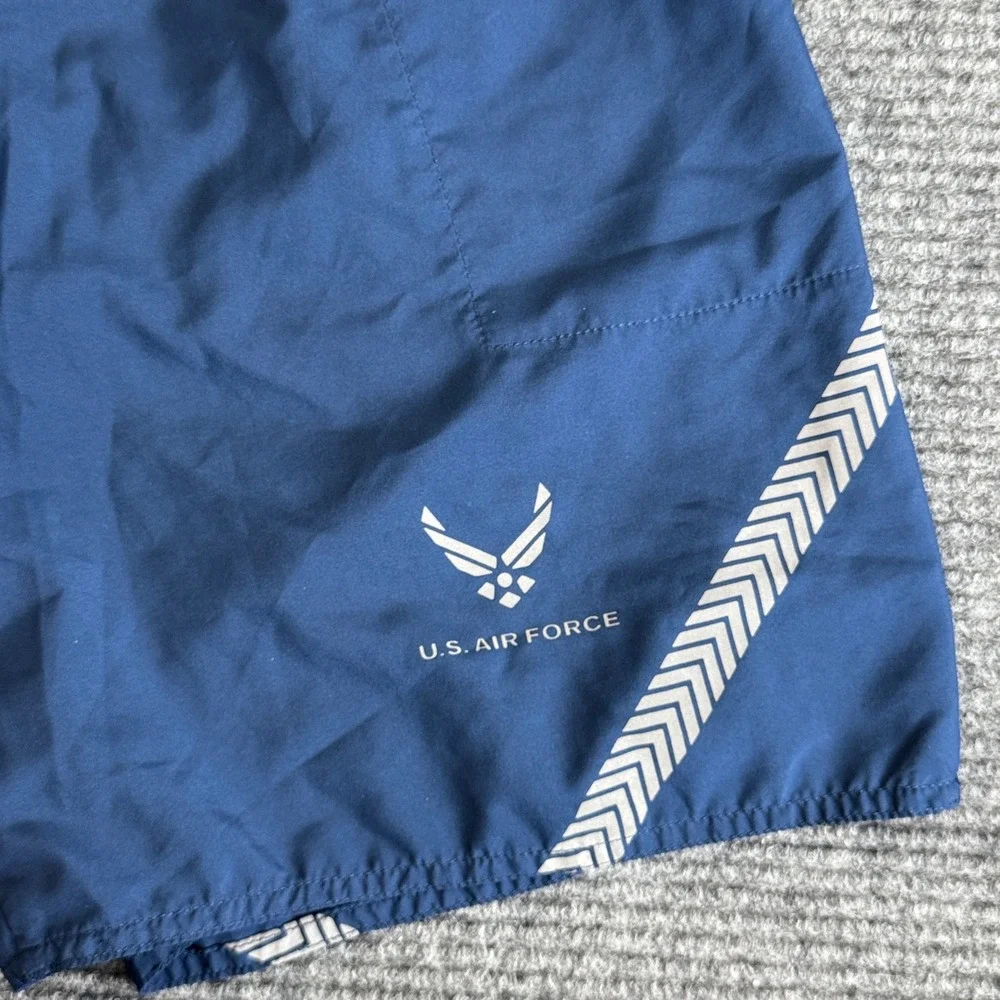 U.S. Air‎ Force PTU Physical Training Shorts Blue Large Reflective Athletic Gym